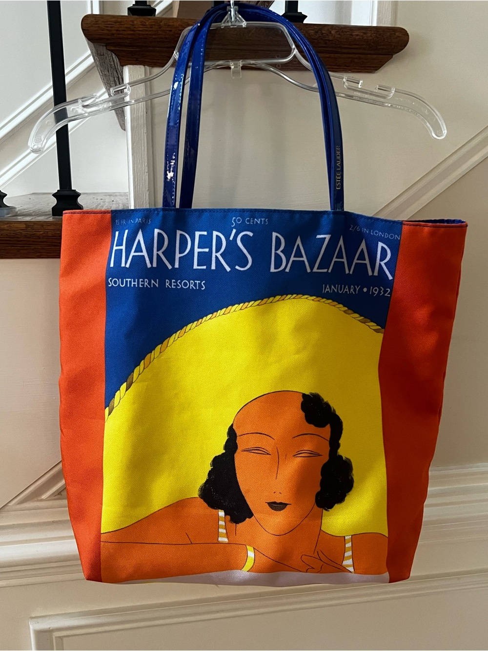 Vintage Estée Lauder Retro Cover Tote Bag